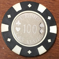 ÉTATS-UNIS USA NEVADA LAS VEGAS POKER $100 JETON TOKENS COINS - Casino