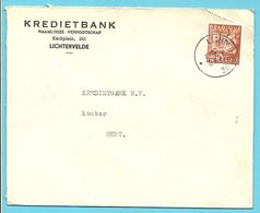 762 Op Brief Stempel LICHTERVELDE (VK) - 1948 Export