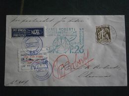 BELGIQUE BELGICA BELGIUM  ENVELOPPE LETTRE FUSEE ROCKET RAKETE JUPITER VIGNETTE SIGNATURE ROBERTI ALBERT DUINBERGEN - Brieven En Documenten