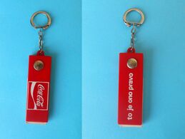 COCA-COLA ... Yugoslavian Nice Old And Very Rare Keychain 1970's * Keyring Key-ring Porte-clés Schlüsselring - Key Chains