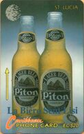 Saint Lucia - GPT, STL-10A, 10CSLA, Piton Beer, 20$, 15.000ex, 1993, Used - Saint Lucia