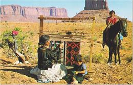 Rug Weaving Time At Monument Valley - Navajo Reservation - Monument Valley