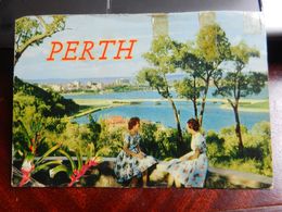 20068) PERTH WESTERN AUSTRALIA FOLDER CON 14 IMMAGINI FORMATO CARTOLINA 1950 CIRCA - Perth