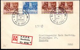 SWEDEN 1941 Swedish Bible FDC.  Michel 281-82 - FDC