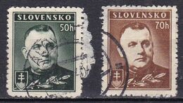 Slovacchia, 1939/44 - Dr. Jasef Tiso - Nr.43/43A Usato° - Used Stamps