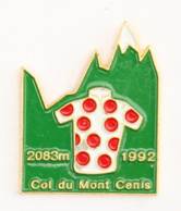 Pin's LE TOUR 1992 - COL DU MONT CENIS - 2083 M - Le Maillot à Pois - Starpin's - J506 - Cyclisme