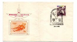 1964--INNSBRUCK-- J.O  Hiver---Lot De 2 Enveloppes Souvenirs - Inverno1964: Innsbruck