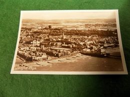 VINTAGE UK SUSSEX: BOGNOR REGIS Aerial Panorama Sepia Photoprecision - Bognor Regis