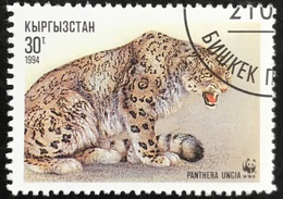 Kyrgyzstan - Kirgizië -  P2/21 - (°)used - 1994 - Michel Nr. 24 - WWF Sneeuwpanter - Gebruikt