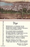 España Spain Vigo Em 1950 Com Poema De Eugénio De Castro (poeta Português) Tarjeta Postal Postcard - Pontevedra