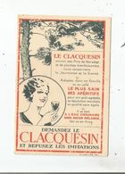 LE CLAQUESIN APERITIF  PETIT CARTON PUBLICITAIRE AVEC LES LIGNES DE LA MAIN ET SIGNIFICATIONS AU VERSO - Alcohol