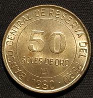 PEROU - PERU - 50 SOLES DE ORO 1980 - KM 273 - Perú