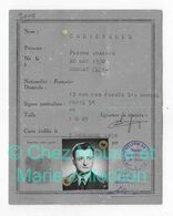 1958 CADIERGUES PIERRE NE 1930 GRAMAT LOT HABITANT RUE DES FOSSES PARIS 5 - CARTE IDENTITE - Documents Historiques