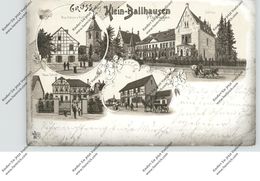 0-5822 BAD TENNSTEDT - KLEIN BALLHAUSEN, Lithographie, Alte Und Neue Schule, Post, Schloss - Bad Tennstedt