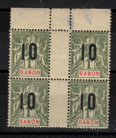 Gabon - (1912) Bloc 4timbres - Sans Millesimes  N°76 _ - Autres & Non Classés