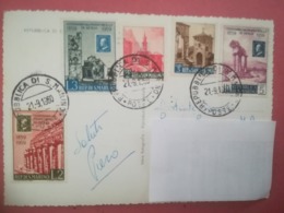 SAN MARINO COVER TO ITALY - Storia Postale