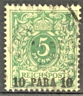 GERMAN OFFICES IN TURKEY 1889 - Canceled - Mi 6 - 10pa - Deutsche Post In Der Türkei