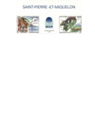 ST PIERRE ET MIQUELON -TRIPTYQUE N° 619 A BORD DE FEUILLE NEUF  XX  ANNEE 1995 - Unused Stamps