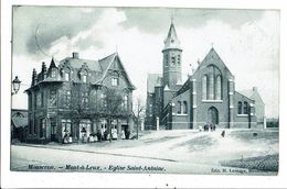 CPA-Carte Postale-Belgique-Mouscron-Mont à Leux-Eglise Saint Antoine-1906-VM20403 - Mouscron - Moeskroen