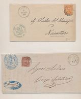 Italy 1888 Postal History Rare 2 X Cover Turi/Squinzano DG.034 - Andere & Zonder Classificatie