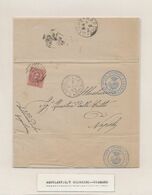 Italy 1883 Postal History Rare Stampless Cover To Napoli DG.035 - Autres & Non Classés