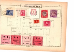 AFRIQUE DU SUD - VIGNETTES AFFR. + DECOUPES D'ENTIERS POSTAUX - Frama Labels