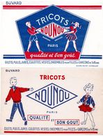 Lot De 2 Buvards, Vêtements Pour Enfants, Tricots Nounou, Paris. - Textile & Vestimentaire