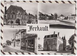 4AG716 HERBAULT LA MAIRIE LA PLACE LA RE DE BLOIS LE CHATEAU  2 SCANS - Herbault