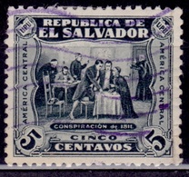 El Salvador 1924, Conspiracy Of 1811, 5c, Sc#498, Used - El Salvador