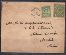 Australia To Aden Camp, Commercial Printed Postcard, Used 1937 - Lettres & Documents