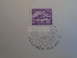 D173215 Hungary Special Postmark Sonderstempel - Balaton  Balatoni Nyári Szabadegyetem  Veszprém 1962 - Marcophilie