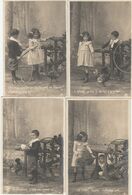 ENFANTS OEUFS DE PAQUES R.P.I LOT DE 5 CARTES PRECURSEUR 1903 - Collections, Lots & Séries