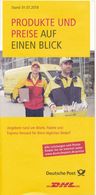 BRD / Bund Deutsche Post Produkte Und Preise Auf Einen Blick - Stand: 01.07.2018 - Tarifs Postaux