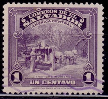 El Slavador, 1938, Indian Sugar Mill, 1c, Sc#574, Used - El Salvador