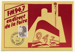 FRANCE - 3 Cartes Avec Cachets De La 16° Foire Internationale De Marseille - Sept / Octo 1984 - Matasellos Conmemorativos