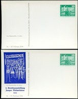 DDR PP16 D2/063 Privat-Postkarte FEHLDRUCK VIOLETTBLAU FEHLEND Zeitz 1976 - Privatpostkarten - Ungebraucht