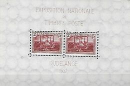 Luxembourg - Timbres - 1937 , Usine Sidérurgique , Postfrisch  MNH ** - Blocks & Sheetlets & Panes