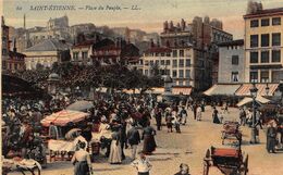 Saint Etienne      42         Place Du  Peuple. Le Marché .  - 3 -  (voir Scan) - Saint Etienne