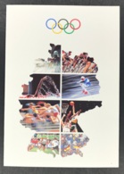 Bundesrepublik Deutschland Sporthilfe Erinnerungsblatt Olympische Winterspiele Albertville MiNr.1592-1595 - Autres & Non Classés