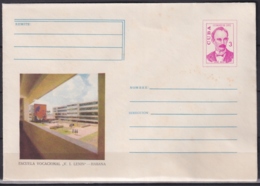 1975-EP-113 CUBA 1975 3c POSTAL STATIONERY COVER. HAVANA, ESCUELA VOCACIONAL LENIN. MANCHAS. - Covers & Documents