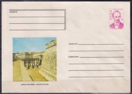 1976-EP-80 CUBA 1976 3c POSTAL STATIONERY COVER. SANTIAGO DE CUBA. CASTILLO DEL MORRO - Lettres & Documents