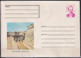 1976-EP-81 CUBA 1976 3c POSTAL STATIONERY COVER. SANTIAGO DE CUBA. CASTILLO DEL MORRO. MANCHAS. - Cartas & Documentos