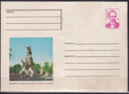 1976-EP-83 CUBA 1976 3c POSTAL STATIONERY COVER. CAMAGUEY. MONUMENTO A IGNACIO AGRAMONTE. MANCHAS. - Lettres & Documents