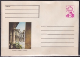 1976-EP-89 CUBA 1976 3c POSTAL STATIONERY COVER. HAVANA. CATHEDRAL CHURCH. - Briefe U. Dokumente