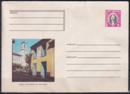 1979-EP-120 CUBA 1979 3c POSTAL STATIONERY COVER. HAVANA. CASA NATAL JOSE MARTI. - Cartas & Documentos