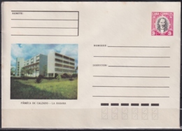 1980-EP-153 CUBA 1980 3c POSTAL STATIONERY COVER. HAVANA, FABRICA DE CALZADO SHOES. LIGERAS MANCHAS. - Brieven En Documenten