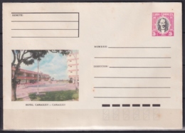 1980-EP-156 CUBA 1980 3c POSTAL STATIONERY COVER. CAMAGUEY, HOTEL CAMAGUEY. LIGERAS MANCHAS. - Briefe U. Dokumente