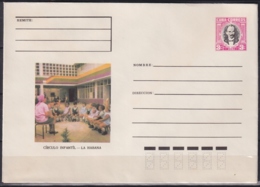 1980-EP-157 CUBA 1980 3c POSTAL STATIONERY COVER. HAVANA, CIRCULO INFANTIL DAY CARE. - Covers & Documents