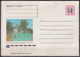 1981-EP-131 CUBA 1981 3c POSTAL STATIONERY COVER. MATANZAS, VILLA ARENAS BLANCAS, VARADERO BEACH - Briefe U. Dokumente