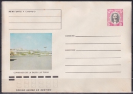 1981-EP-133 CUBA 1981 3c POSTAL STATIONERY COVER. LAS TUNAS, COMBINADO LA SALUD. LIGERAS MANCHAS. - Briefe U. Dokumente